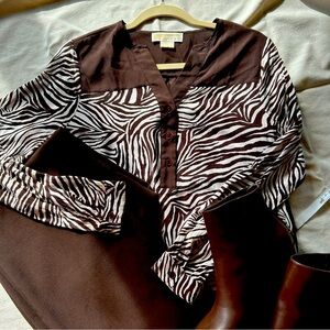 Michael Kors Zebra Blouse - Size MP